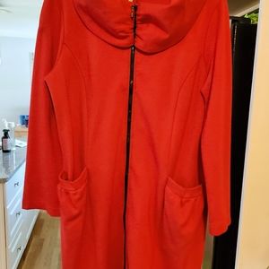 Cherry Red Tunic Jacket